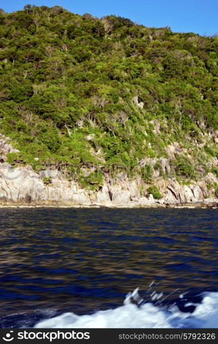 asia kho tao coastline bay isle rocks froth foam in thailand and south china sea