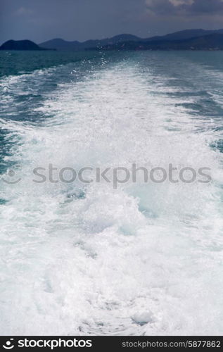 asia myanmar kho samui bay isle froth foam in thailand and south china sea