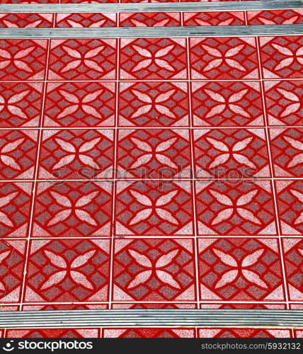 asia thailand kho samui abstract cross texture floor ceramic tiles in the temple &#xA;
