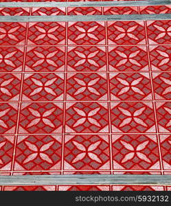 asia thailand kho samui abstract cross texture floor ceramic tiles in the temple &#xA;