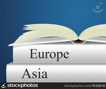 Asia Travel Meaning Travelling Book And Touring