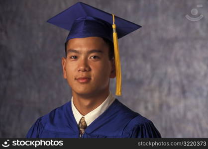 Asian American Graduate Looking At You