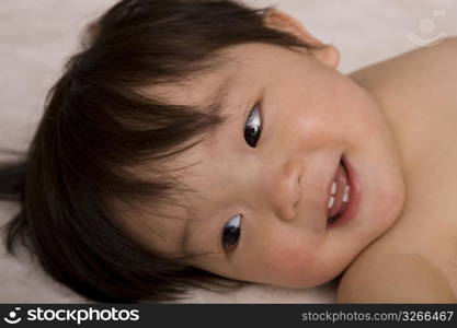 Asian baby portrait