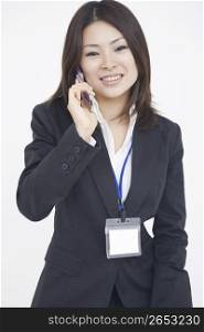 Asian business woman on the phone