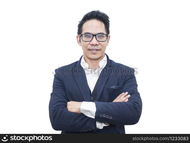 Asian Businessman in an Isolated Background