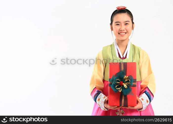 Asian in traditional dress