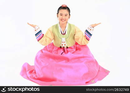 Asian in traditional dress