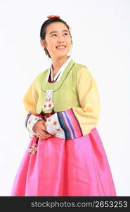 Asian in traditional dress