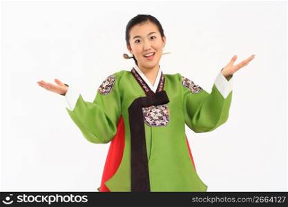 Asian in traditional dress