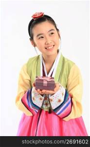 Asian in traditional dress