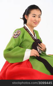 Asian in traditional dress