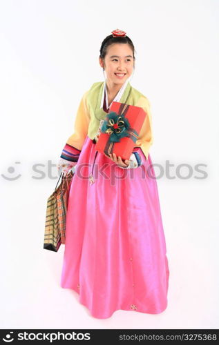 Asian in traditional dress