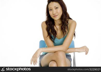 Asian Model Sitting