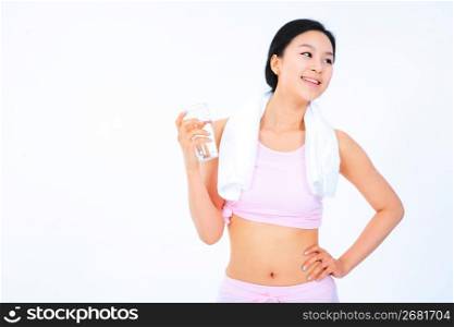 Asian person working on fitness