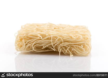 asian ramen instant nood≤s isolated on white background