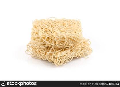 asian ramen instant noodles isolated on white background