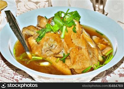 Asian style braised chicken