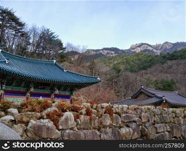 Asian village in Seorksan mountains