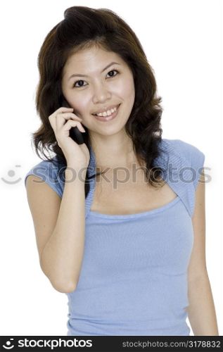 Asian Woman On Phone