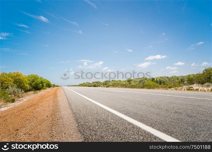 asphalt road in perth