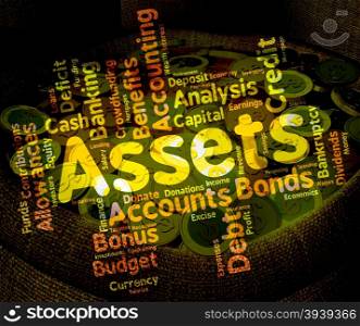 Assets Words Showing Estate Owned And Effects