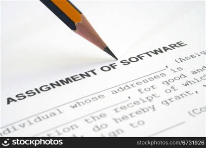 Assignment of software