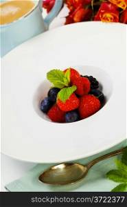 Assorted berries on a plate