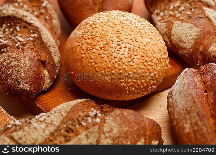 Assorted bread