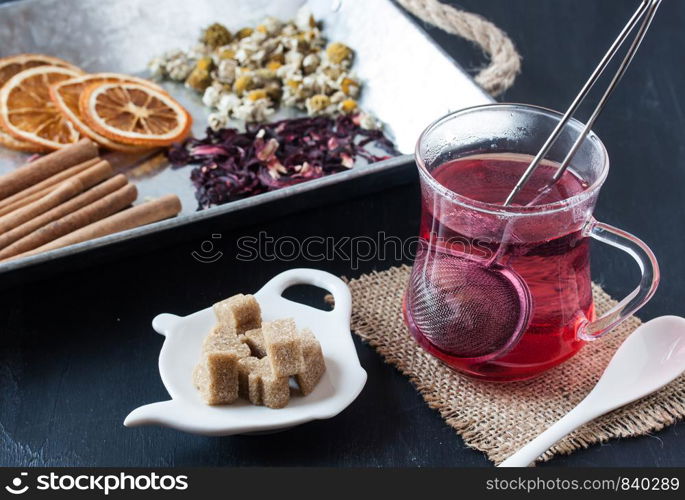 assorted herbal tea