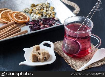 assorted herbal tea