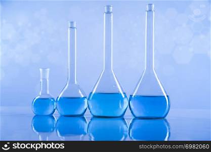 Assorted laboratory glassware equipment