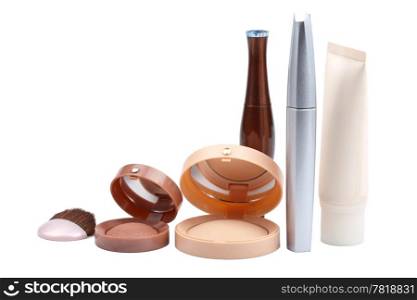 assorted makeup isolated