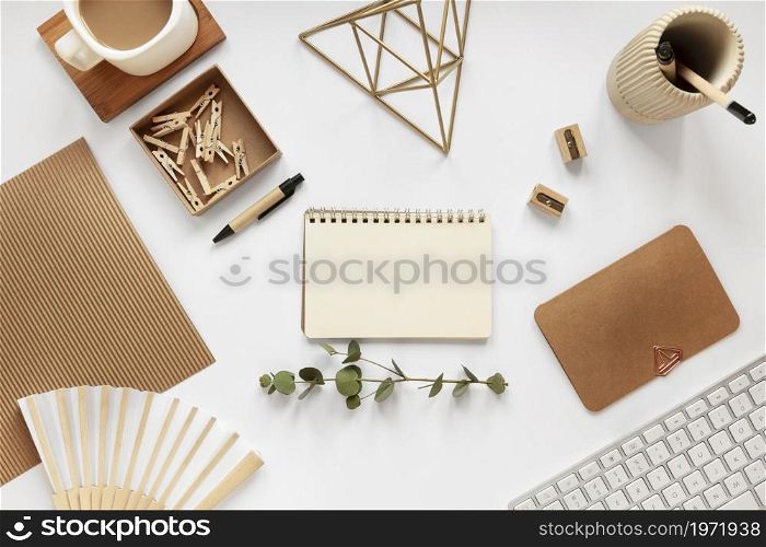 assortment natural material stationery. High resolution photo. assortment natural material stationery. High quality photo