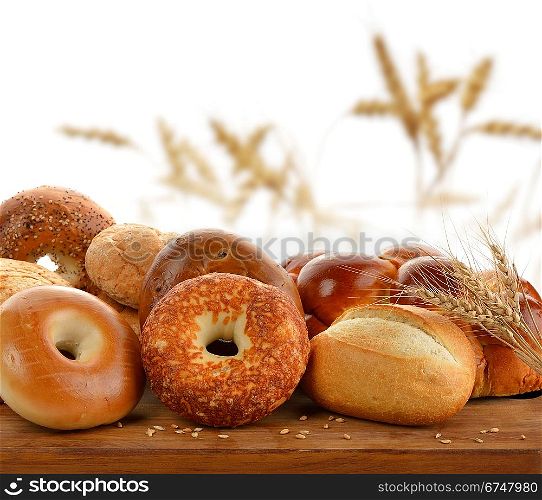 Assortment Of Bread On A Cutting Board