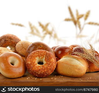 Assortment Of Bread On A Cutting Board