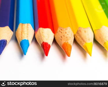 Assortment of coloured pencils