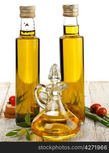 Assortment Of Cooking Oil With Spices