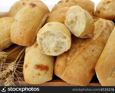 Assortment Of Fresh Bread ,Close Up Shot