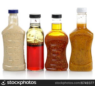 Assortment Of Salad Dressing Bottles