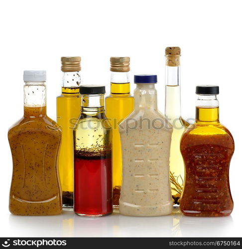 Assortment Of Salad Dressing Bottles