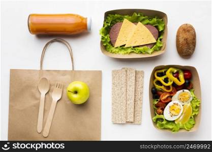 assortment with different meals