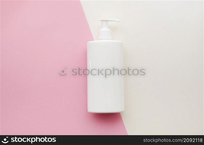 assortment with white soap bottle