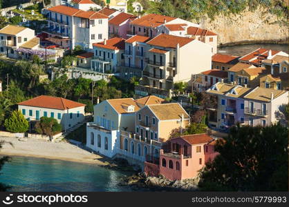 Assos village and beautiful sea bay, Kefalonia island, Greece