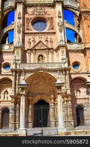 Astorga cathedral in Way of Saint James at Leon Castilla of Spain