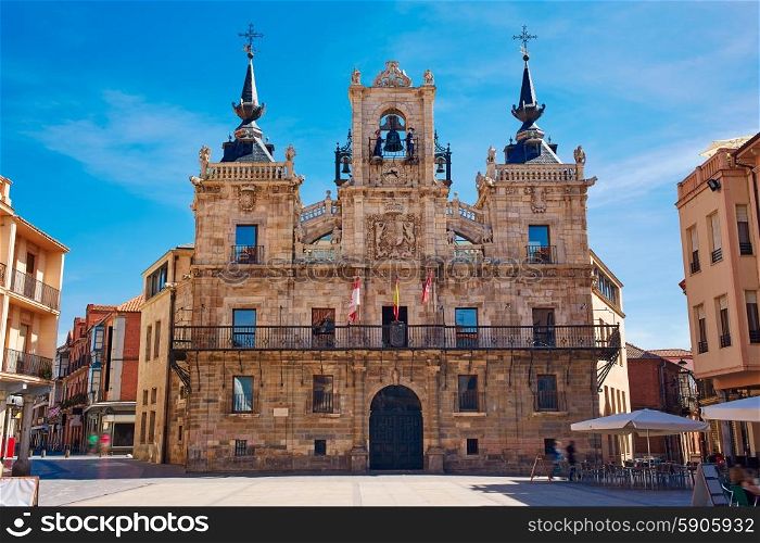 Astorga in Leon city town hall ayuntamiento by the way of saint james