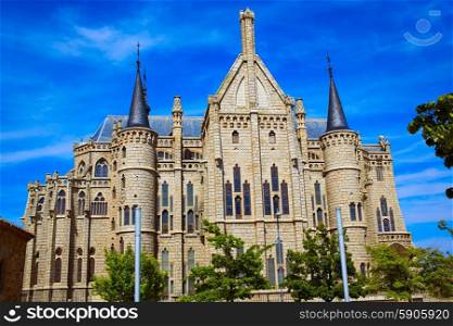 Astorga Leon Palacio Episcopal of Antoni Gaudi architect by Way of Saint James
