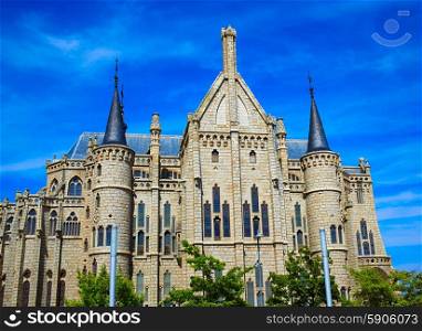 Astorga Leon Palacio Episcopal of Antoni Gaudi architect by Way of Saint James