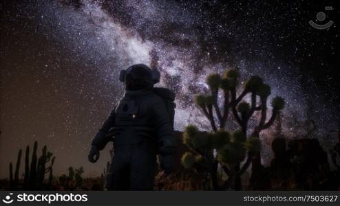 Astronaut and Star Milky Way Formation in Death Valley