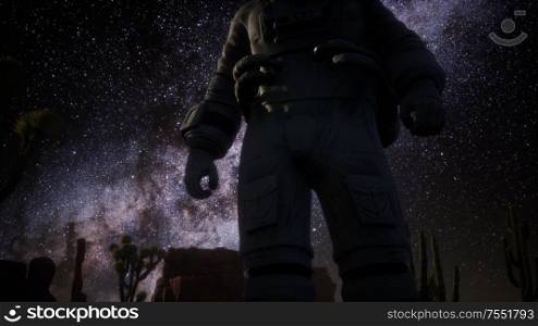 Astronaut and Star Milky Way Formation in Death Valley