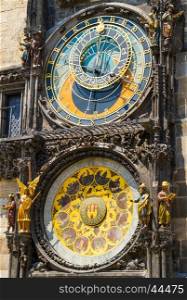 Astronomical Clock Orloj in Prague, Czech Republic.